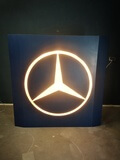  1980s Mercedes-Benz Illuminated Dealership Sign