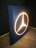  1980s Mercedes-Benz Illuminated Dealership Sign