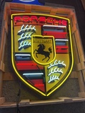  Neon Porsche Crest (40" x 30" x 5")