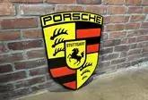 No Reserve Large Enamel Porsche Style Crest