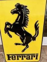 DT: Authentic Illuminated Ferrari Dealership Sign
