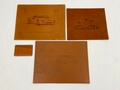 No Reserve Ferrari Club Italia Leather Commemorative Plaques By Schedoni