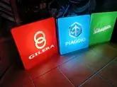 DT: Illuminated Piaggio Vespa Gilera Sign Collection
