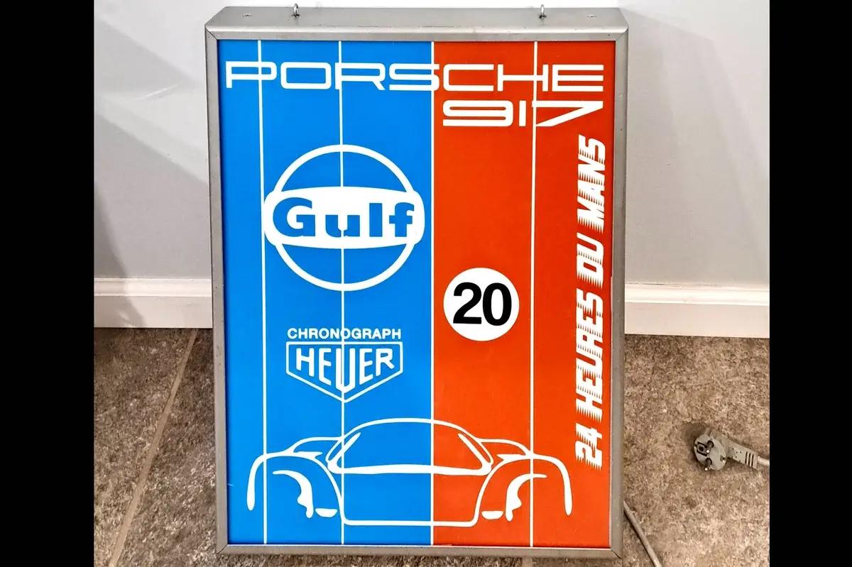  Illuminated Porsche Gulf 917 Sign (17" x 22")