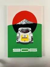 No Reserve Porsche 906 at the Japanese Grand Prix painting by Simo Marta