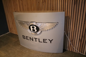 Illuminated Bentley Dealership Sign (45" x 35" x 9")