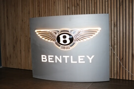 Illuminated Bentley Dealership Sign (45" x 35" x 9")