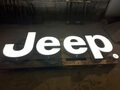 Authentic Large Illuminated Jeep Sign