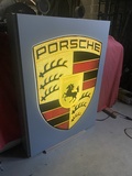 DT: Illuminated Porsche Dealership Sign (51" x 39")