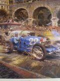 DT: Authentic Bugatti Dealership Sign, Book, and Lithograph