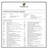 200-Mile 2016 Porsche 981 Boxster Spyder w/ PCCB