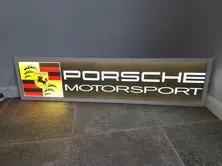 Illuminated Porsche Motorsport Style Sign