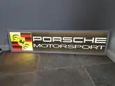 Illuminated Porsche Motorsport Style Sign