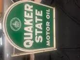 1962 Double Sided Quaker State Gravestone Sign