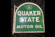 DT: 1962 Double Sided Quaker State Gravestone Sign