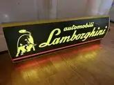 DT: Authentic Illuminated Domed Lamborghini Dealership Sign