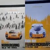 No Reserve Pair of Limited Edition Porsche Posters