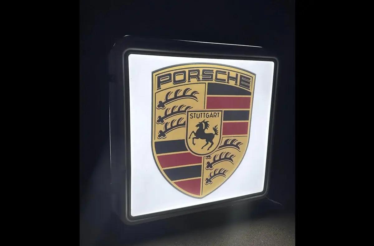 DT: Authentic Neon Illuminated Porsche Sign
