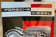 Limited Production Enamel Porsche Junior K Diesel Sign (24” x 16”)