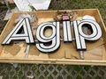 DT: Vintage Illuminated AGIP Oil Sign