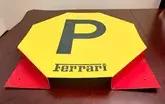  1980s Ferrari "P" Dealership Parking Sign