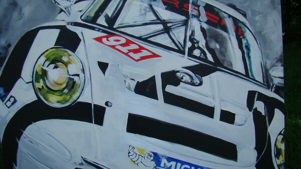 “Porsche Intelligent Performance 911 GT3R” Painting by Malcolm Fletcher