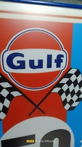 Illuminated Gulf 50th Anniversary Sign