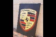 No Reserve Porsche Crest Painting by Mike Zagorski