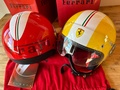 No Reserve Pair of Ferrari Rosso Race Helmets