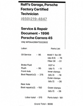 One-Owner 1996 Porsche 993 Carrera 4S Coupe 3.8L Modified