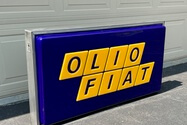 Illuminated Olio Fiat Sign