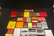 Ferrari Vintage Authentic Literature Collection & Enzo Ferrari Funeral Brochure Signed by Piero Ferrari