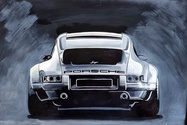 No Reserve Acrylic Painting of Singer’s 911 DLS Project by Artist Shomi
