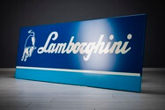 80's Lamborghini Metallic Sign