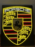 Brand New LED Neon Style Porsche Crest Sign