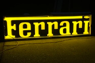 No Reserve Illuminated Ferrari Dealership Sign