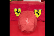 No Reserve Brand New Ferrari Alcantara Rosso Corsa Helmet Bag