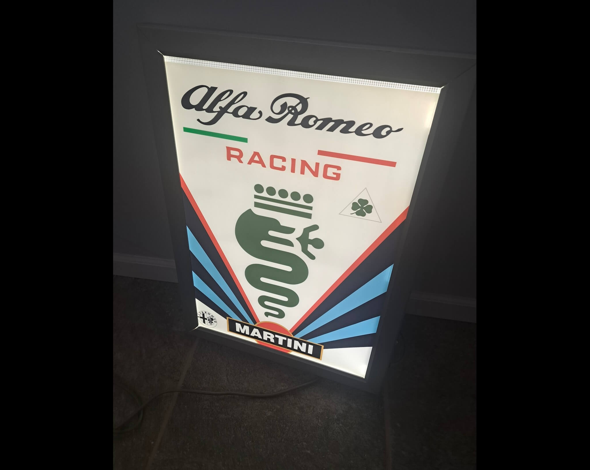 DT: Illuminated Martini Racing Alfa Romeo Sign