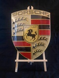  Brand New In Box Porsche Enamel Crest