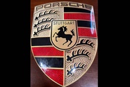 Limited Edition Authentic Enamel Porsche Crest (12" x 15 1/2")