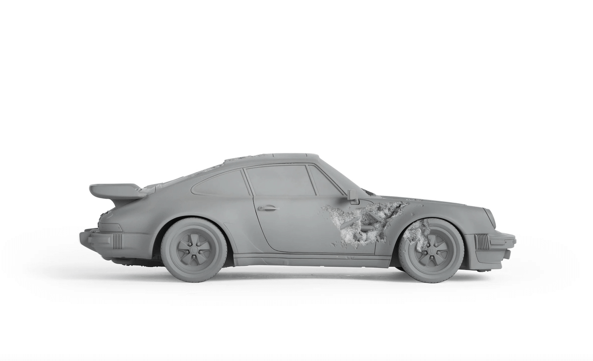 No Reserve Daniel Arsham Eroded Porsche 911 Turbo Grey #260/500