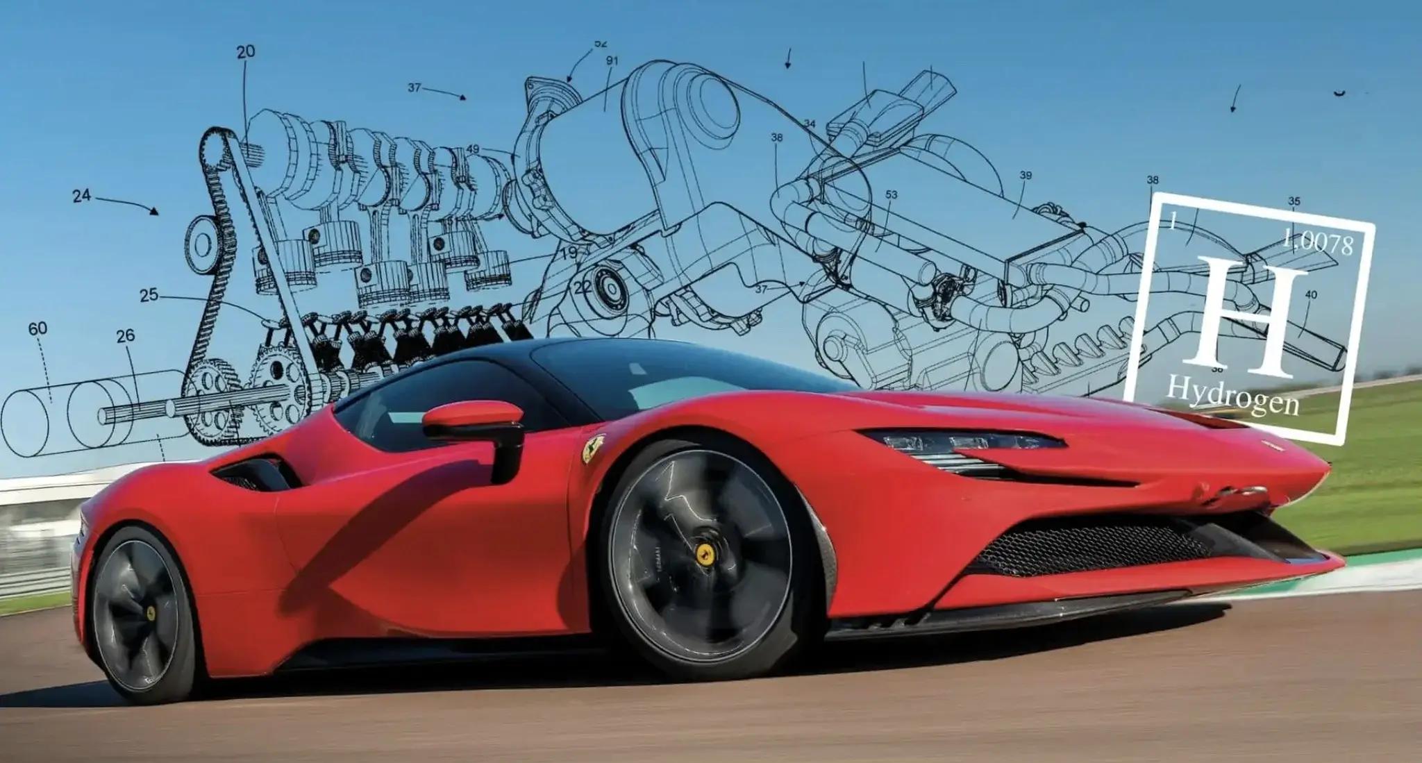 Ferrari Wants to Build an Upside-Down, Hydrogen, Twin-Supercharged Inline-Six