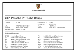 29K-Mile 2001 Porsche 996 Turbo Coupe 6-speed