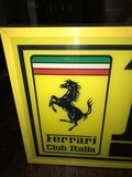 Illuminated Authentic Ferrari Sales and Service Sign (55" x 16")
