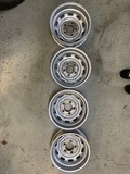 NO RESERVE Lemmerz 15" x 5 1/2" 1967 Porsche Steel Wheels