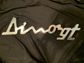  Authentic Aluminum Dino GT Sign (36" x 8)