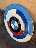Authentic 1975 BMW Motorsport Sign (27" Diameter)