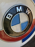Authentic 1975 BMW Motorsport Sign (27" Diameter)