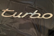 Authentic Porsche Dealership Turbo Sign (50" x 9")