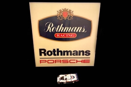 Porsche Rothmans Racing Illuminated Sign (35" x 35")